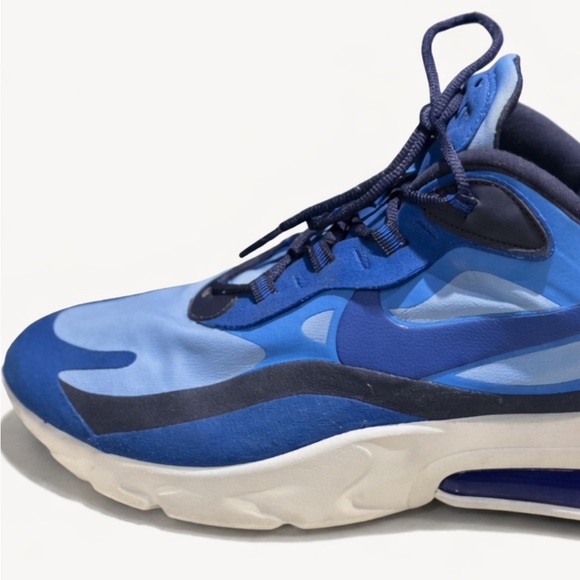 NWOT-Nike Air Max 270 React Blue Men’s 13 Athletic Sneakers - Picture 10 of 12